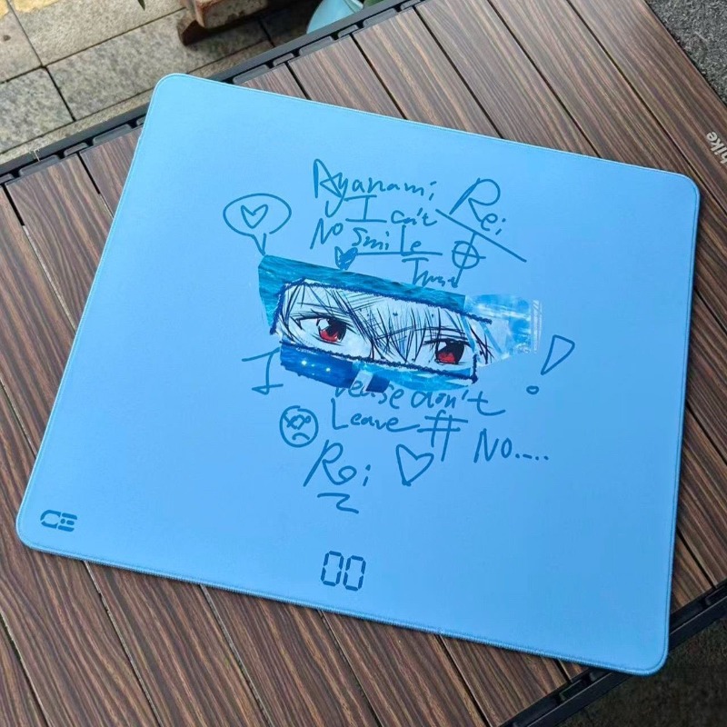 Gaming Accessories To Gift - Evangelion Rei Ayanami Mousepad Anime Printing