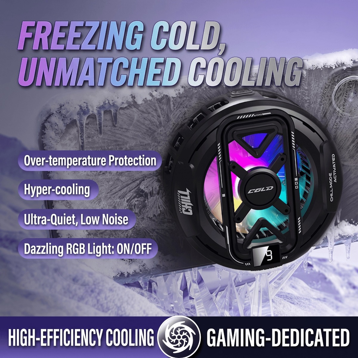 Gaming Accessories Mobile - K51 Semiconductor Magnetic Phone Cooler AI