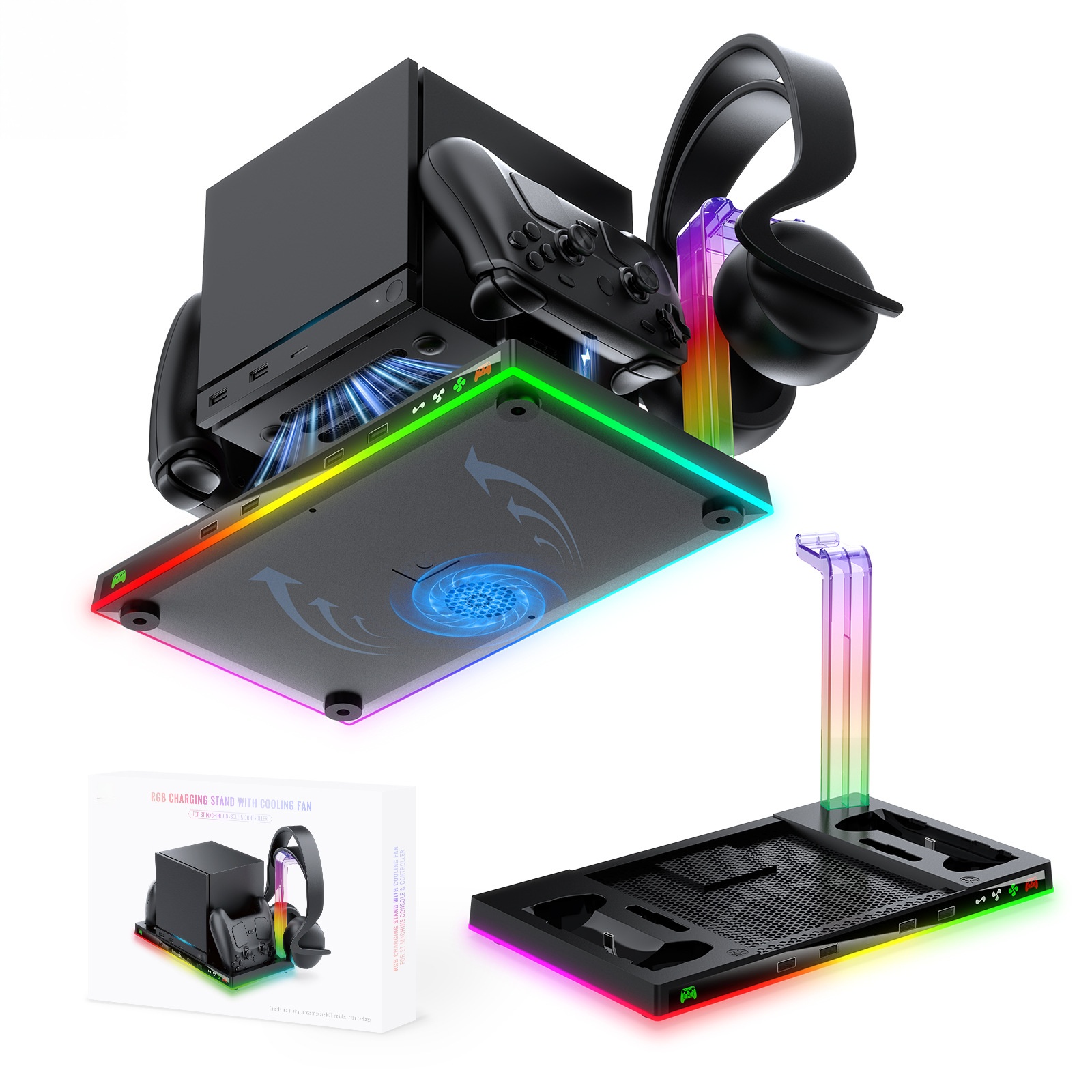 For Steam Controller Stand Cha - đánh giá và giá Headset Stand Rgb
