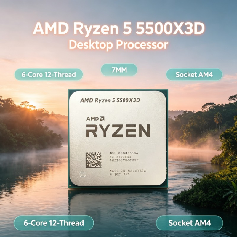 AMD Ryzen 5 5500X3D Gaming CPU - đánh giá và giá Amd Cpu Ryzen 5