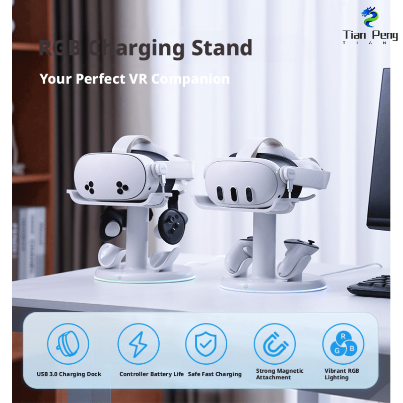 Fast Charging Dock for Meta Qu - đánh giá và giá Headset Stand Rgb