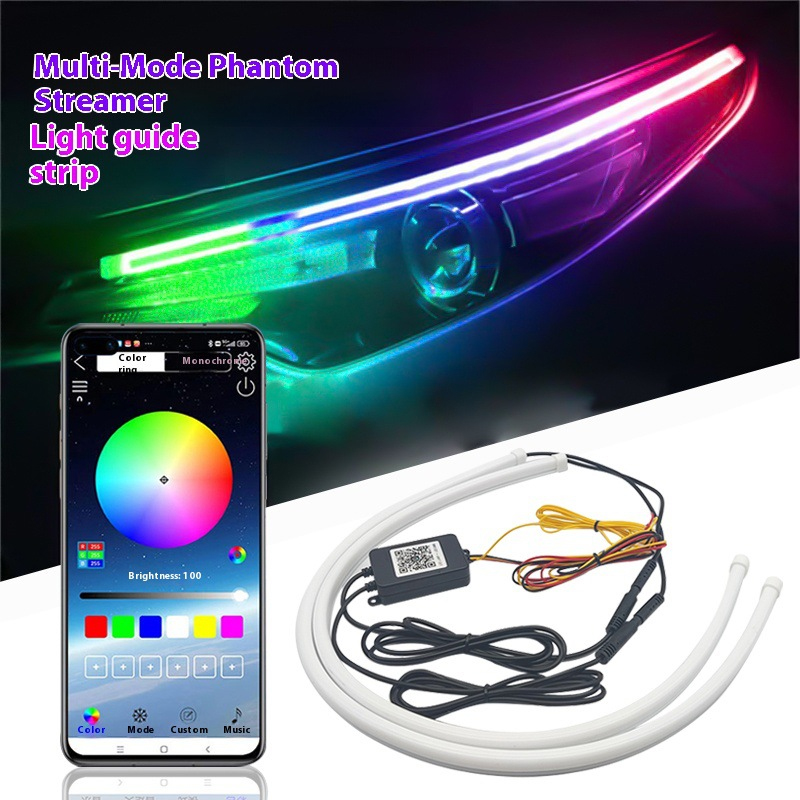 2PCS Car LED Strip Lights Flex - đánh giá và giá Rgb Hub Sync