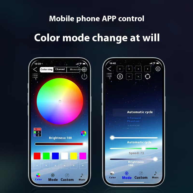 2PCS Car LED Strip Lights Flex - đánh giá và giá Rgb Hub Sync