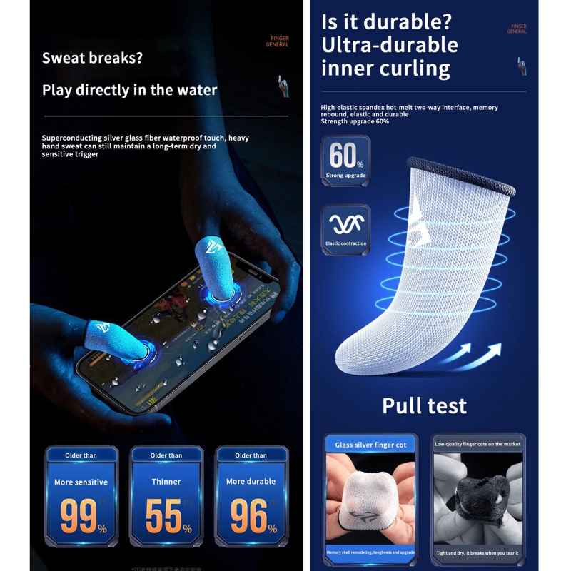 1 Pair Gamer Finger Sleeves Sw - đánh giá và giá Gaming Accessories Mobile