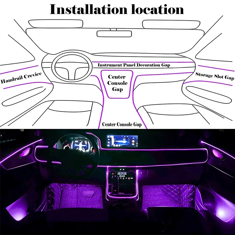 Flexible EL Wire Lights With A - đánh giá và giá Rgb Hub Sync