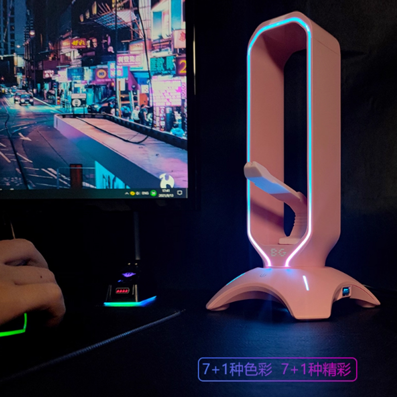 RGB Gaming Headphone Stand wit - đánh giá và giá Headset Stand Rgb