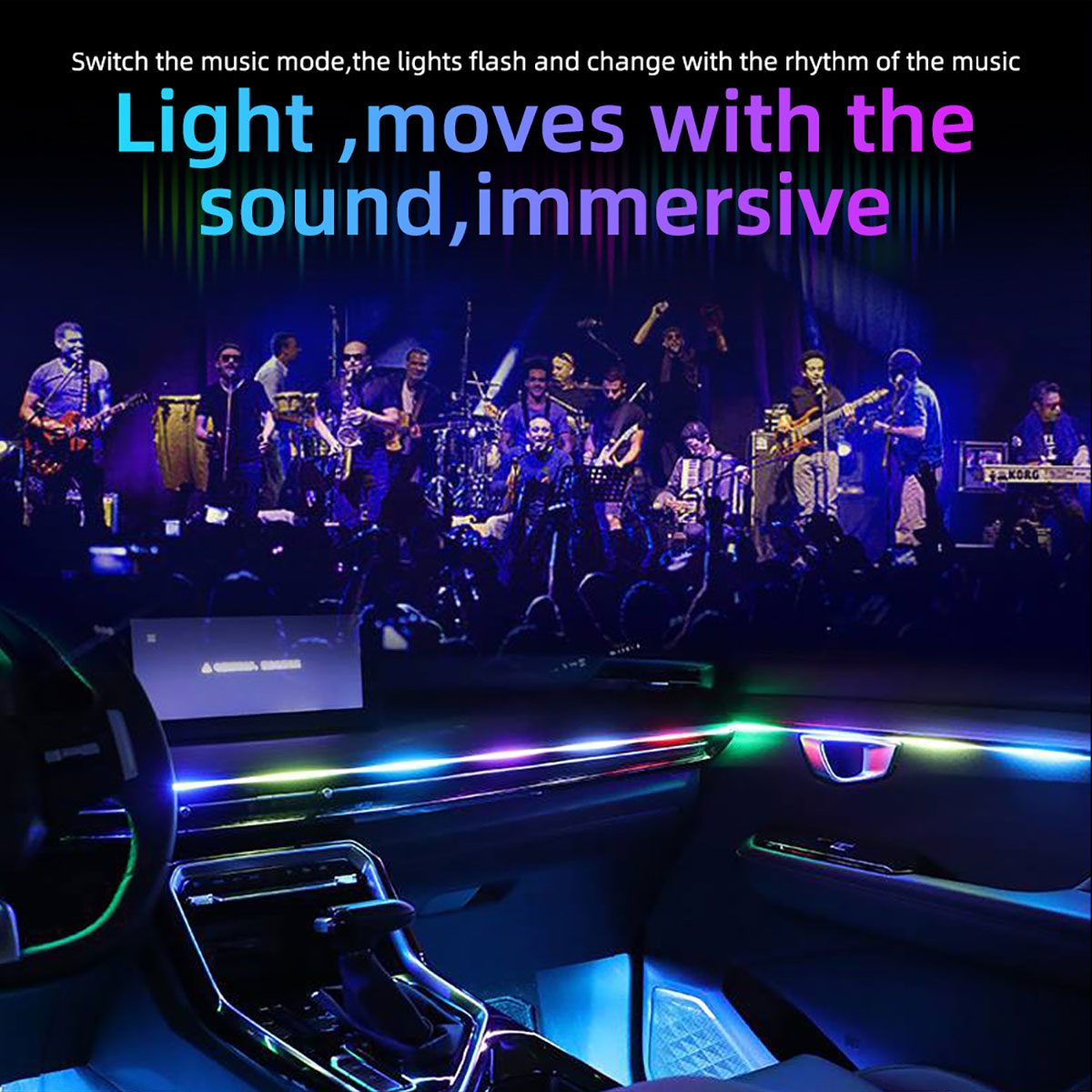 6/10 in 1 Car Led Ambient Ligh - đánh giá và giá Rgb Hub Sync