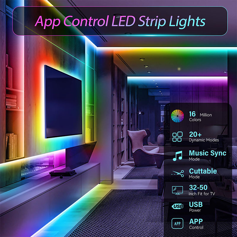 USB RGB LED Strip SMD3535 With - đánh giá và giá Rgb Hub Sync