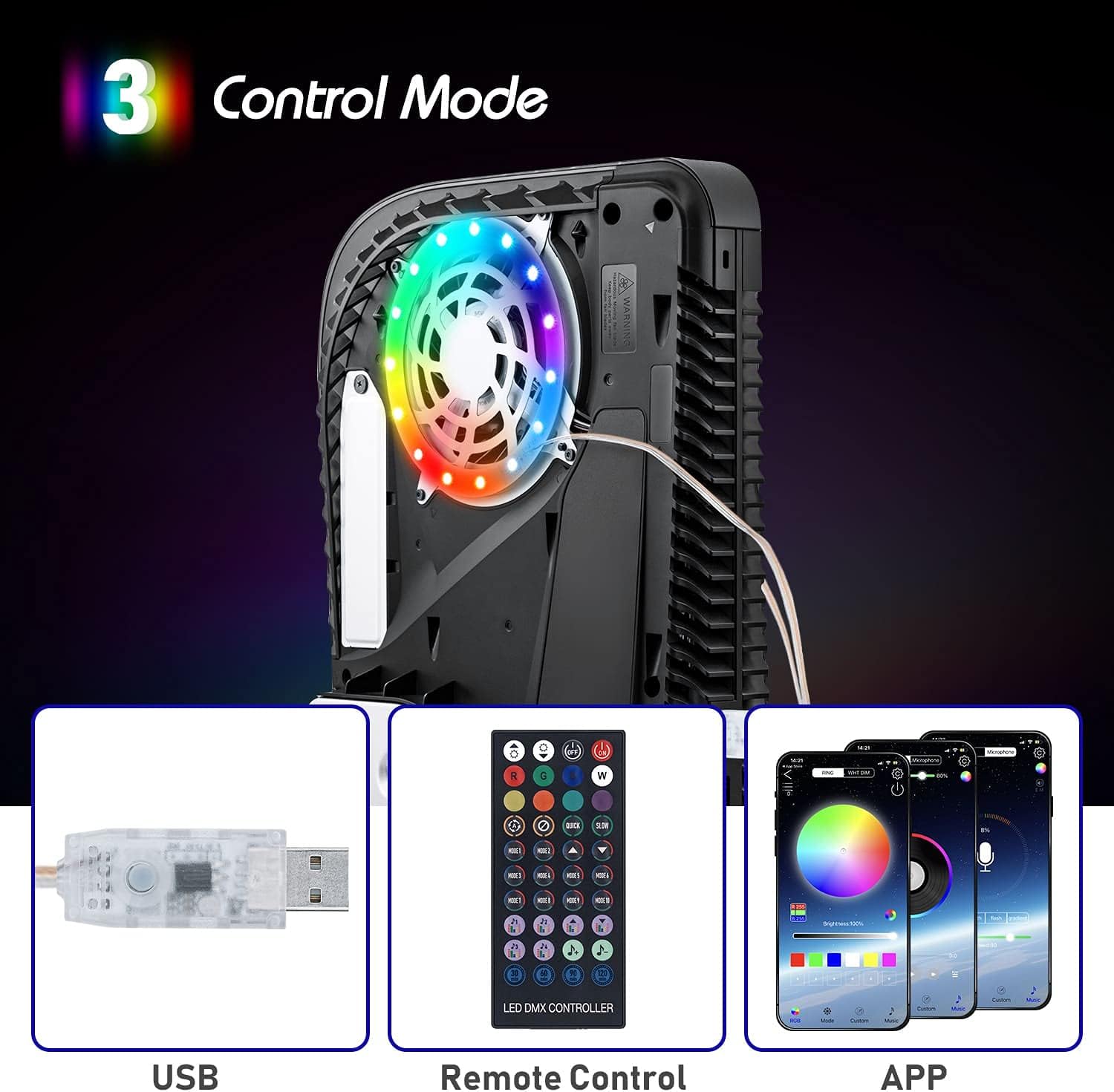 RGB LED Light Strip For PS5 Pr - đánh giá và giá Gaming Accessories Led