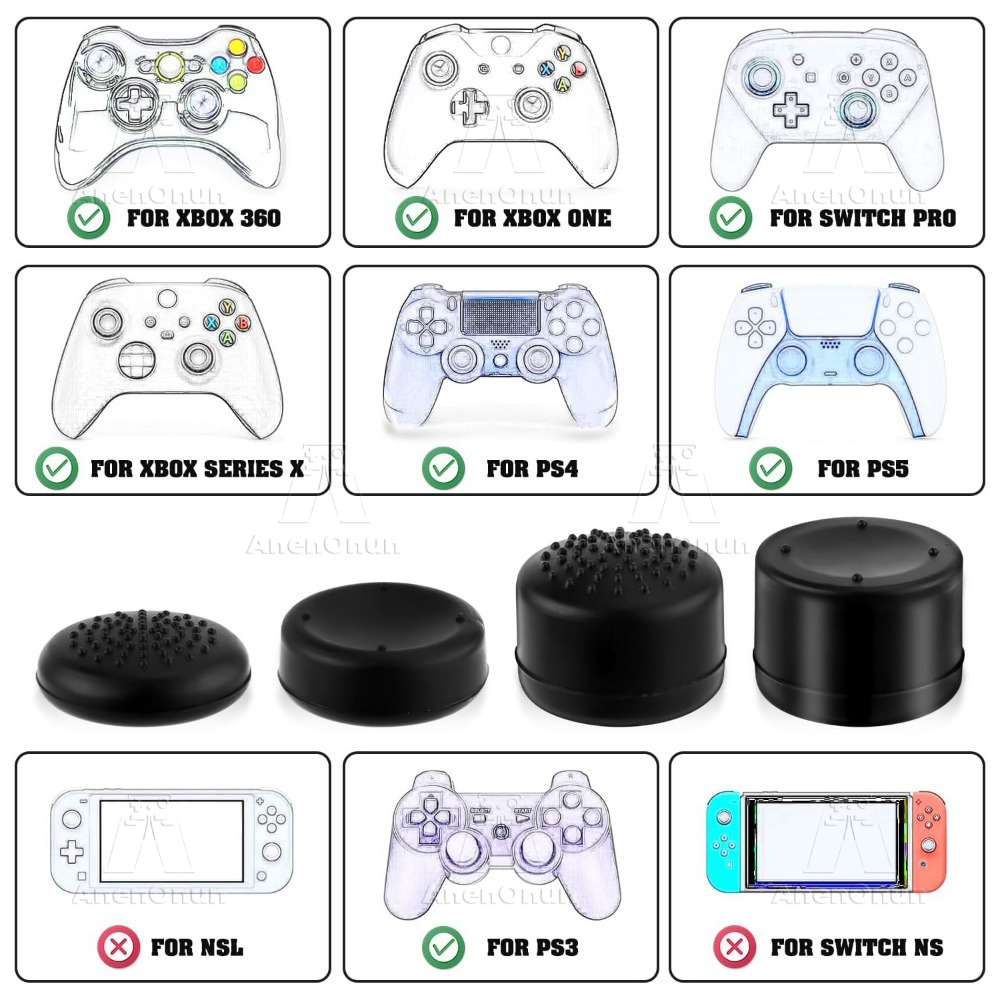 8PCS Thumb Grip Caps Controlle - đánh giá và giá Gaming Accessories Ps4