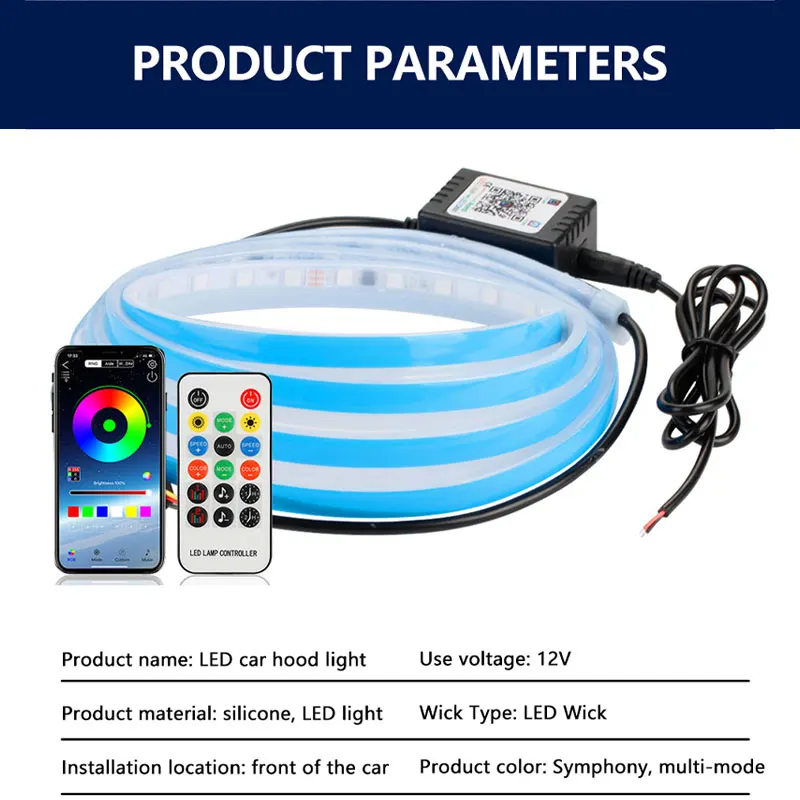 120/150/180cm Car Hood Decorat - đánh giá và giá Rgb Hub Sync