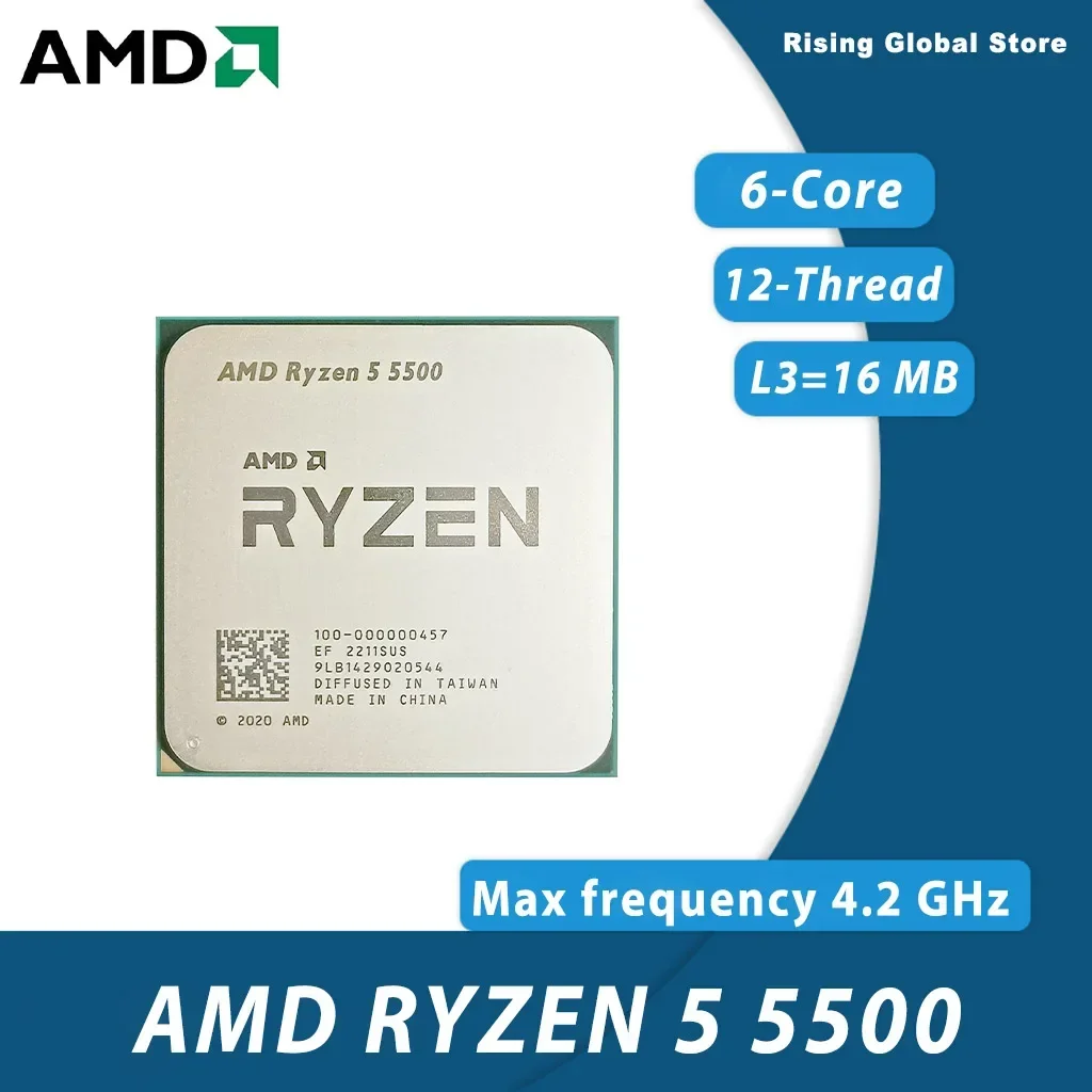 AMD Ryzen 5 5500 Studio Multi  - đánh giá và giá Amd Cpu Ryzen 5