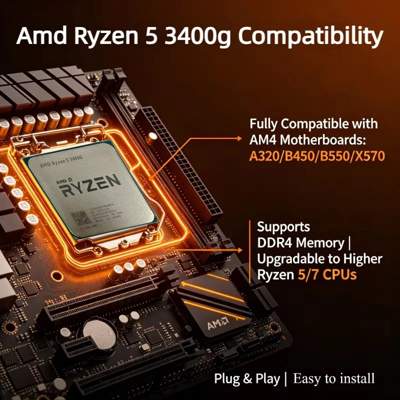 AMD Ryzen 5 3400G AM4 Desktop  - đánh giá và giá Amd Cpu Ryzen 5